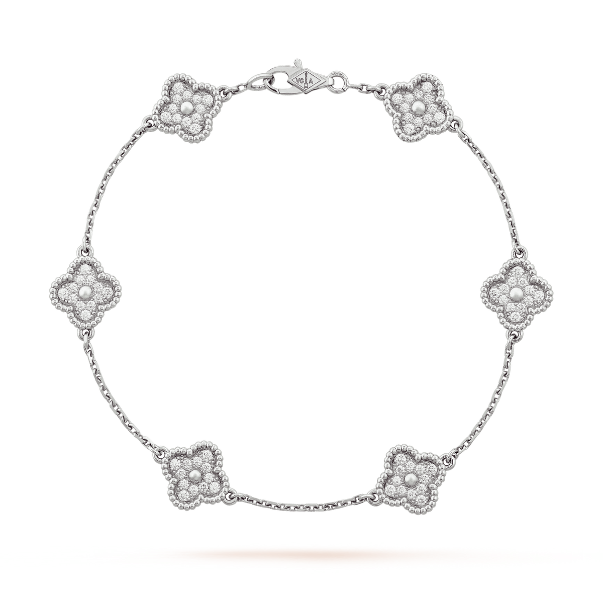 Van Cleef Sweet Alhambra 6 Motifs White Gold