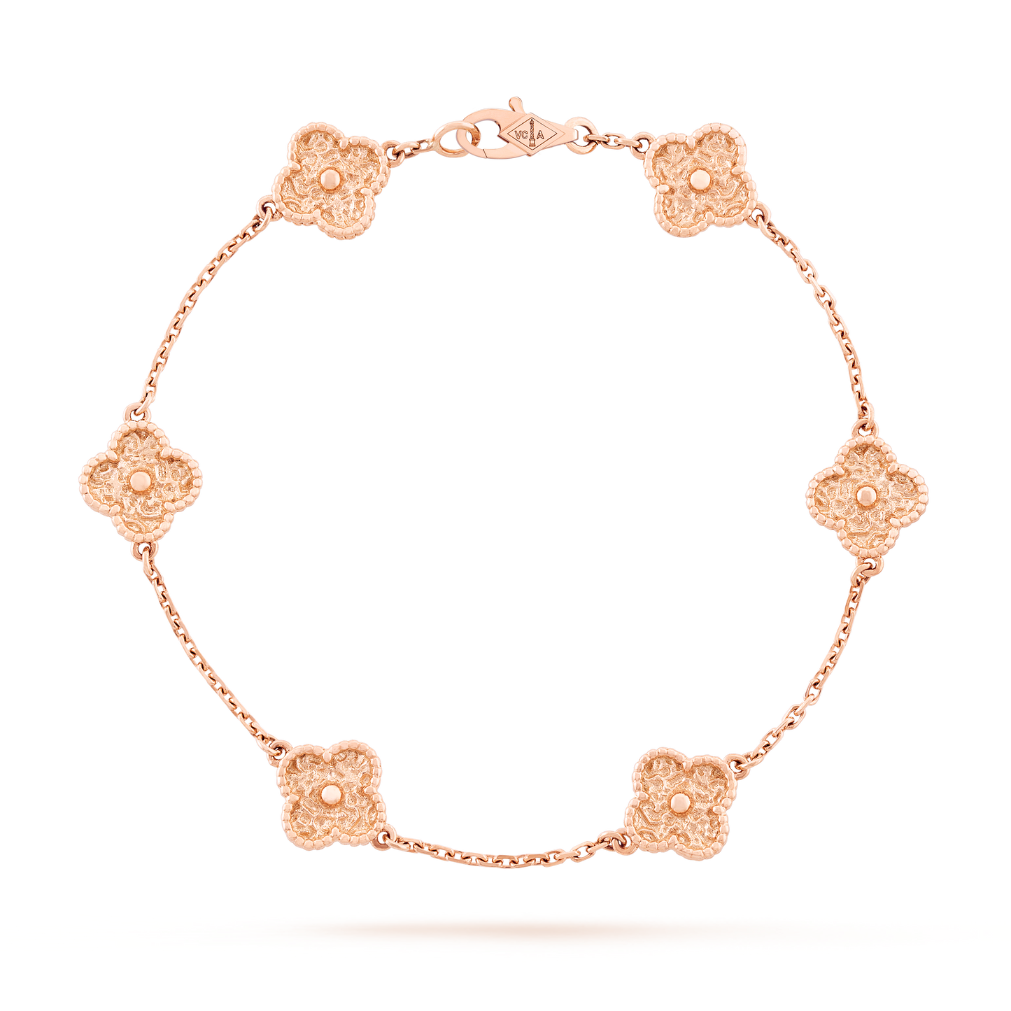 Van Cleef Sweet Alhambra 6 motifs Or rose
