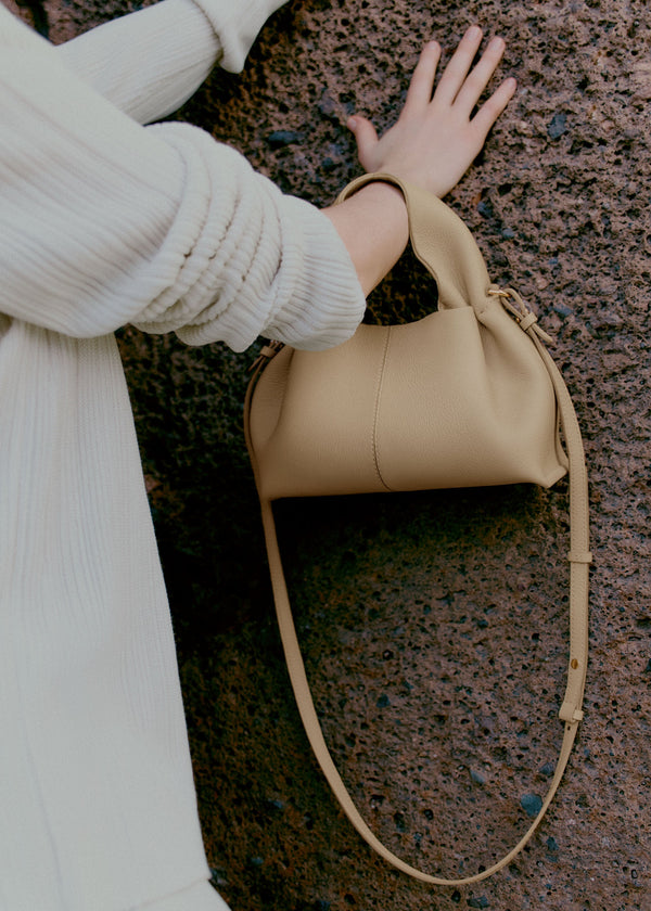 Polène Sac Numéro Neuf Mini Sable Grainé