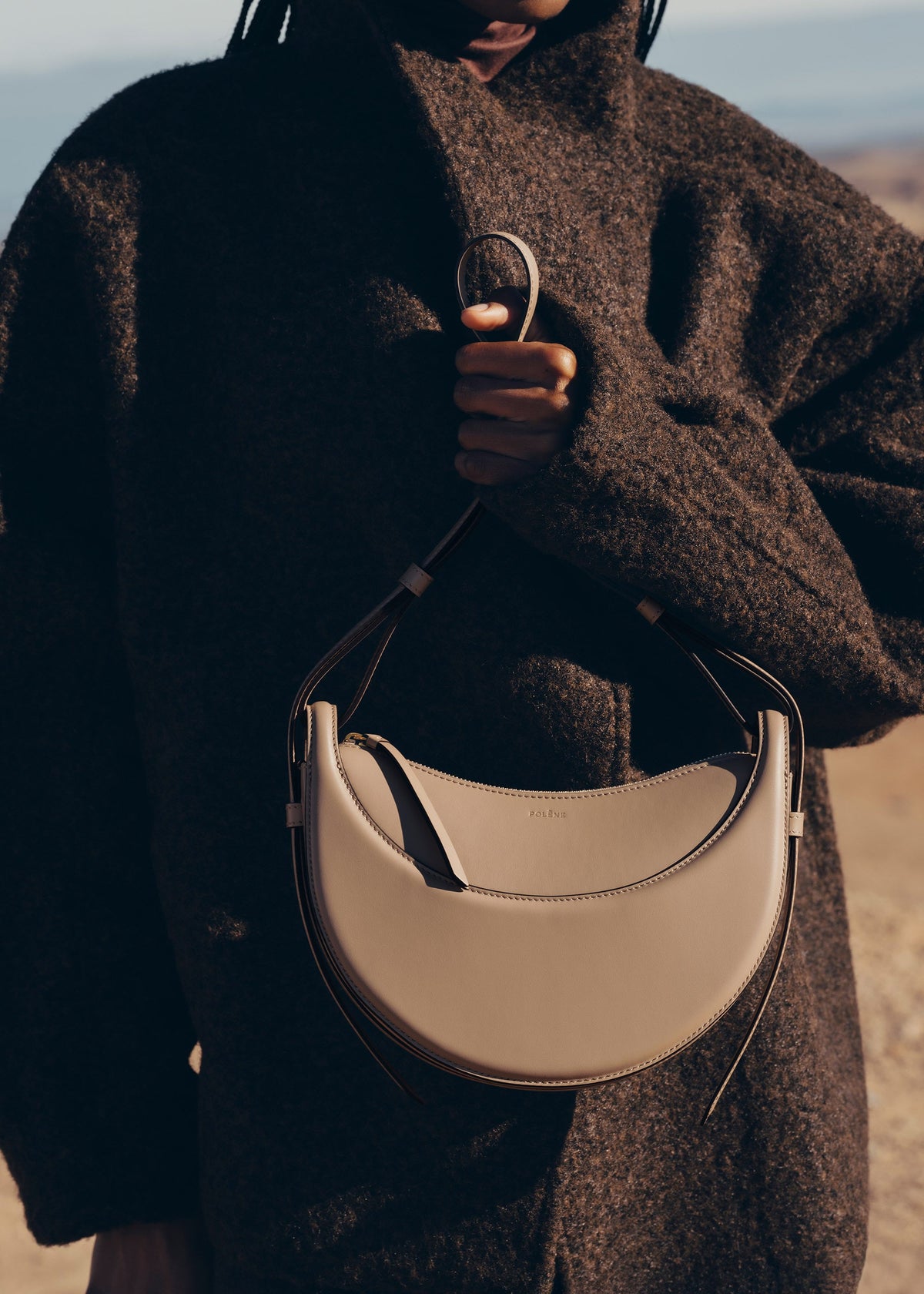 Polène Sac Numéro Dix Argile Lisse