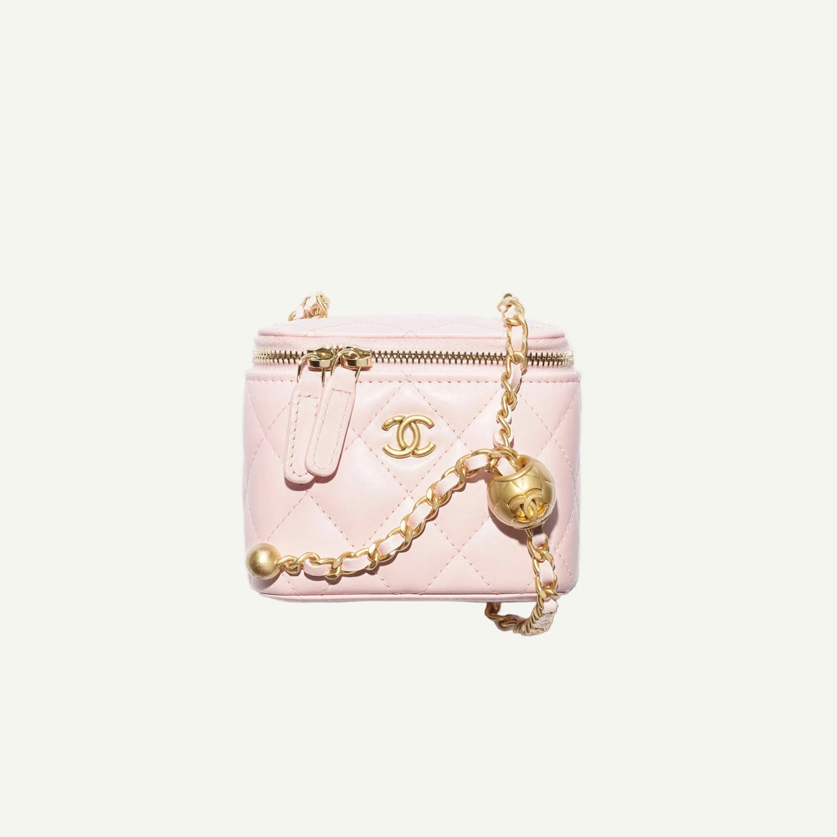 Chanel Small Vanity Chain Bag White