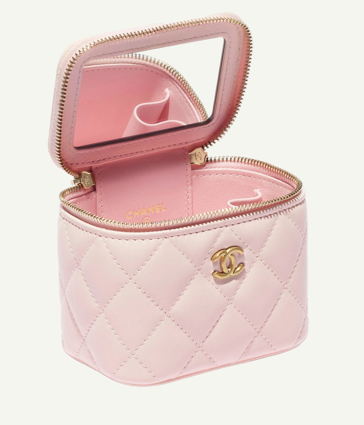 Chanel Small Vanity Chain Bag White