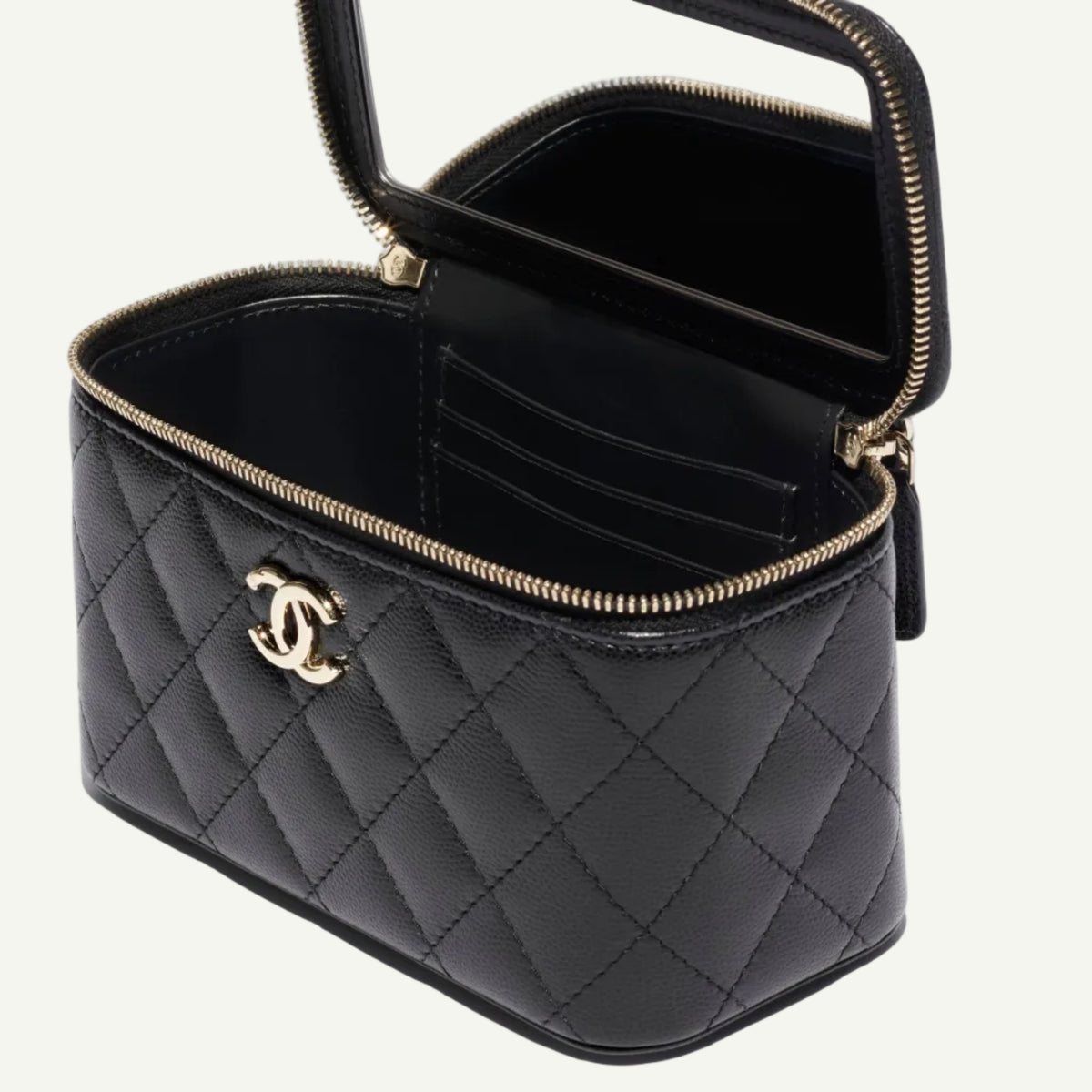 Chanel Long Vanity Chain Bag Black