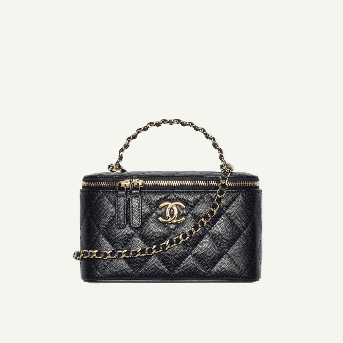 Chanel Long Vanity Chain Bag Black