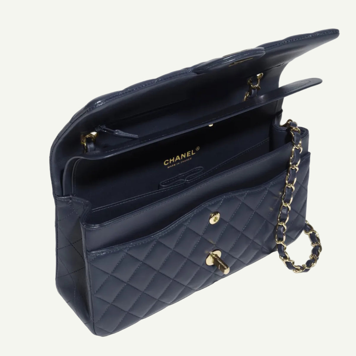 Chanel Classic Flap 11.12 Midnight Blue Bag