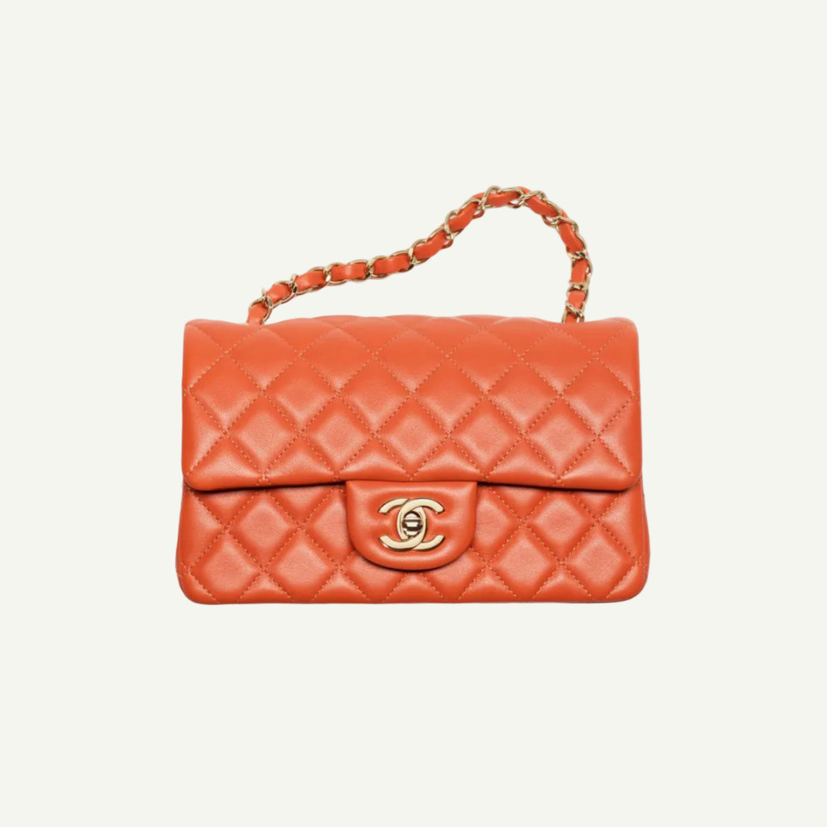 Chanel Classic Bag Orange
