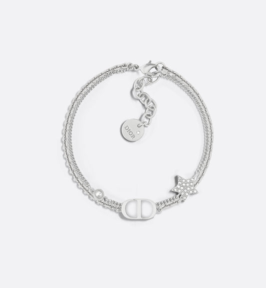 Dior - Bracelet double Petit CD Argentée