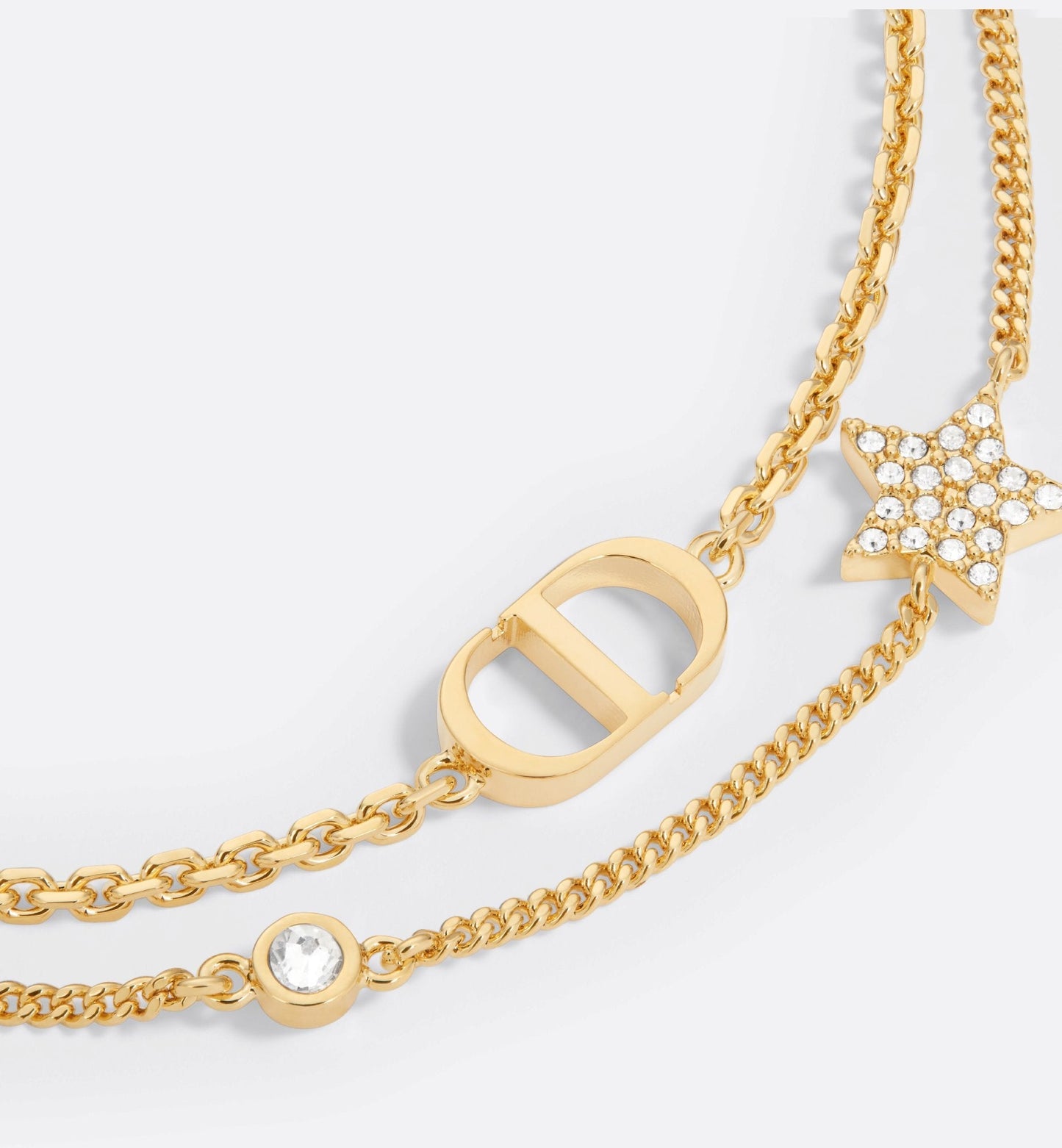 Dior - Bracelet double Petit CD Dorée