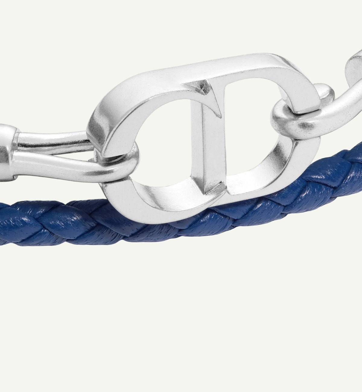 Dior - CD Double Wrap Leather Bracelet Navy