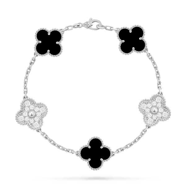 Van Cleef - Vintage Alhambra 5 Motifs Onyx