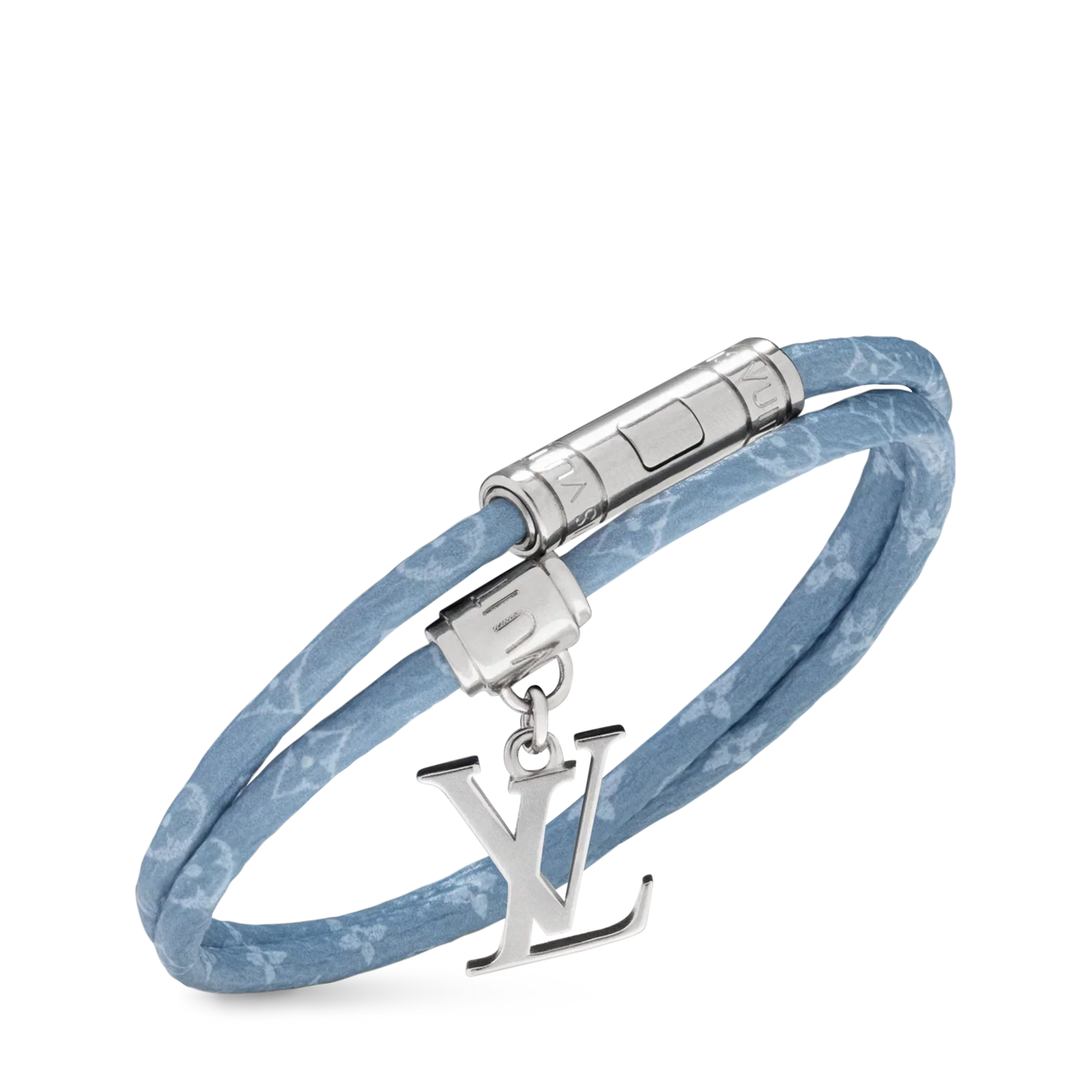 LV - Bracelet Monogram Double Tour Bleu