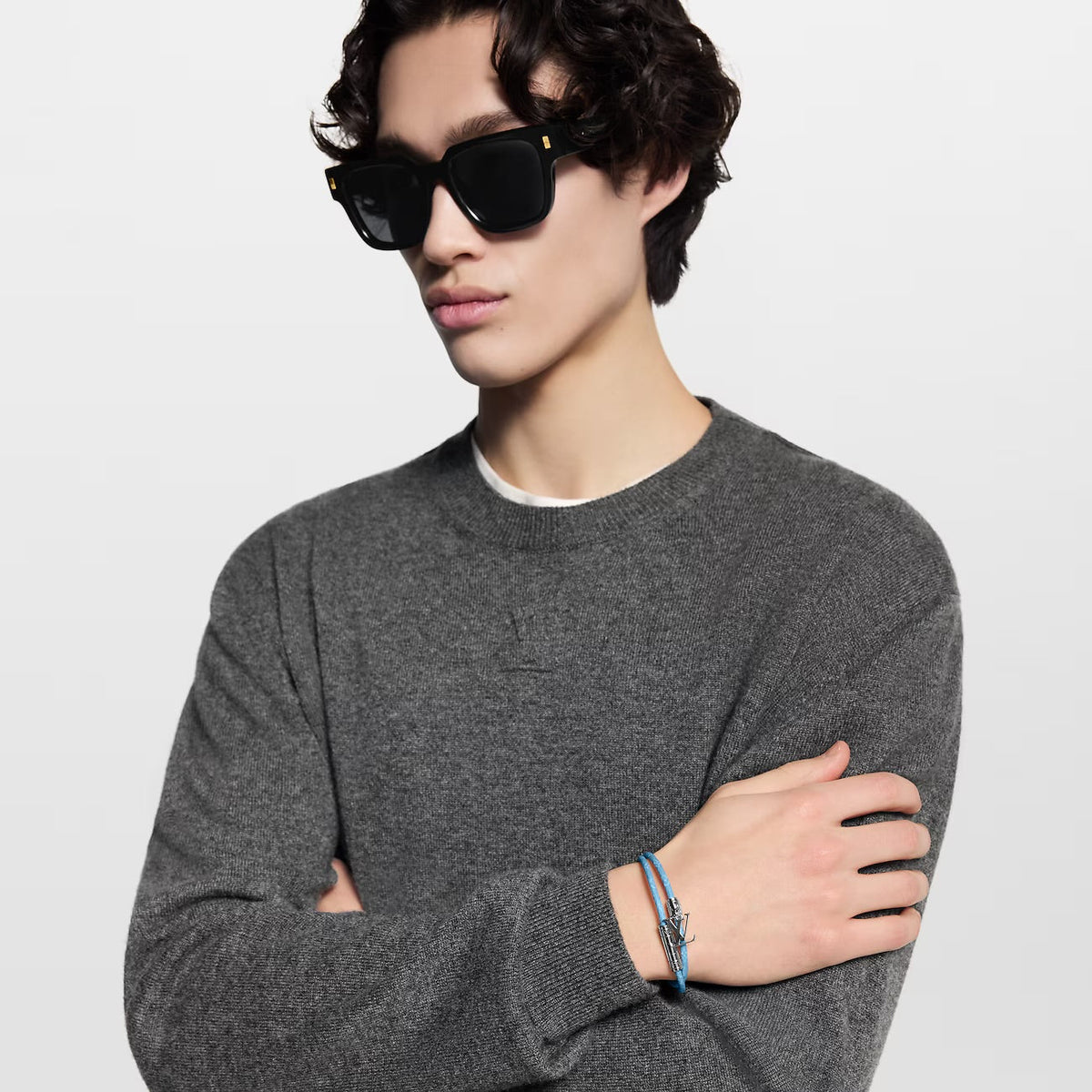 LV - Monogram Double Tour Bracelet Blue
