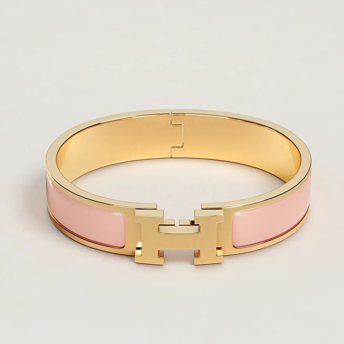 Hermès - Bracelet Clic H rose