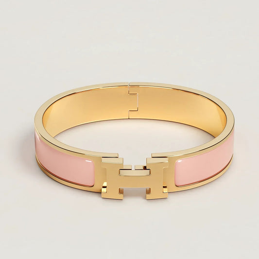 Hermès - Bracelet Clic H rose