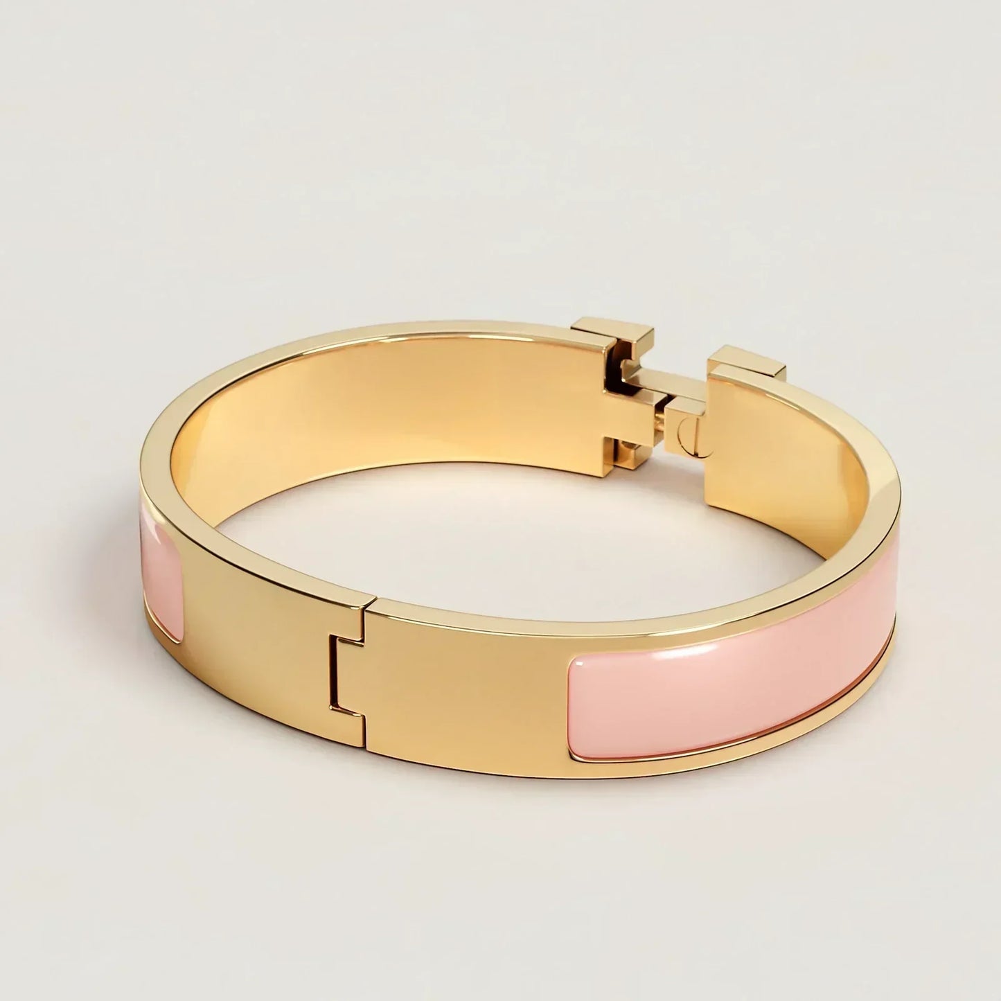 Hermès - Bracelet Clic H rose