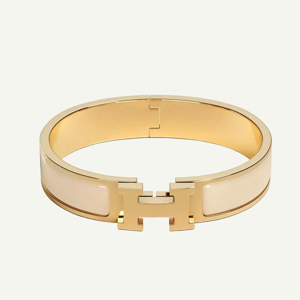 Hermès - Clic H Bracelet Cream