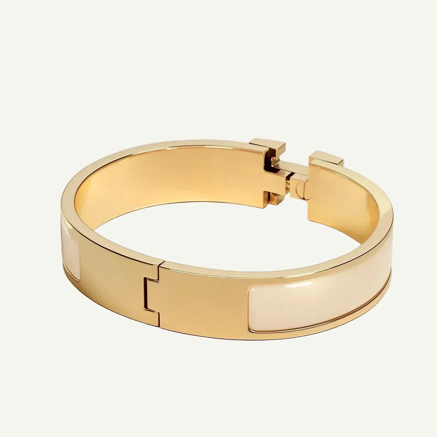Hermès - Bracelet Clic H Crème