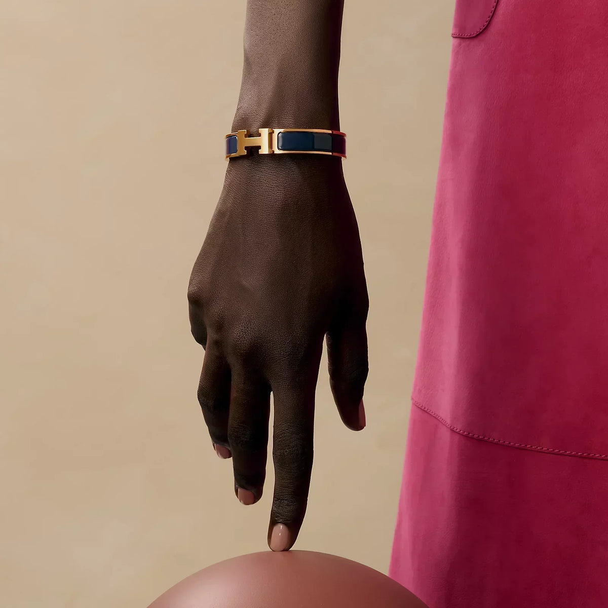Hermès - Clic H Bracelet Ultramarine