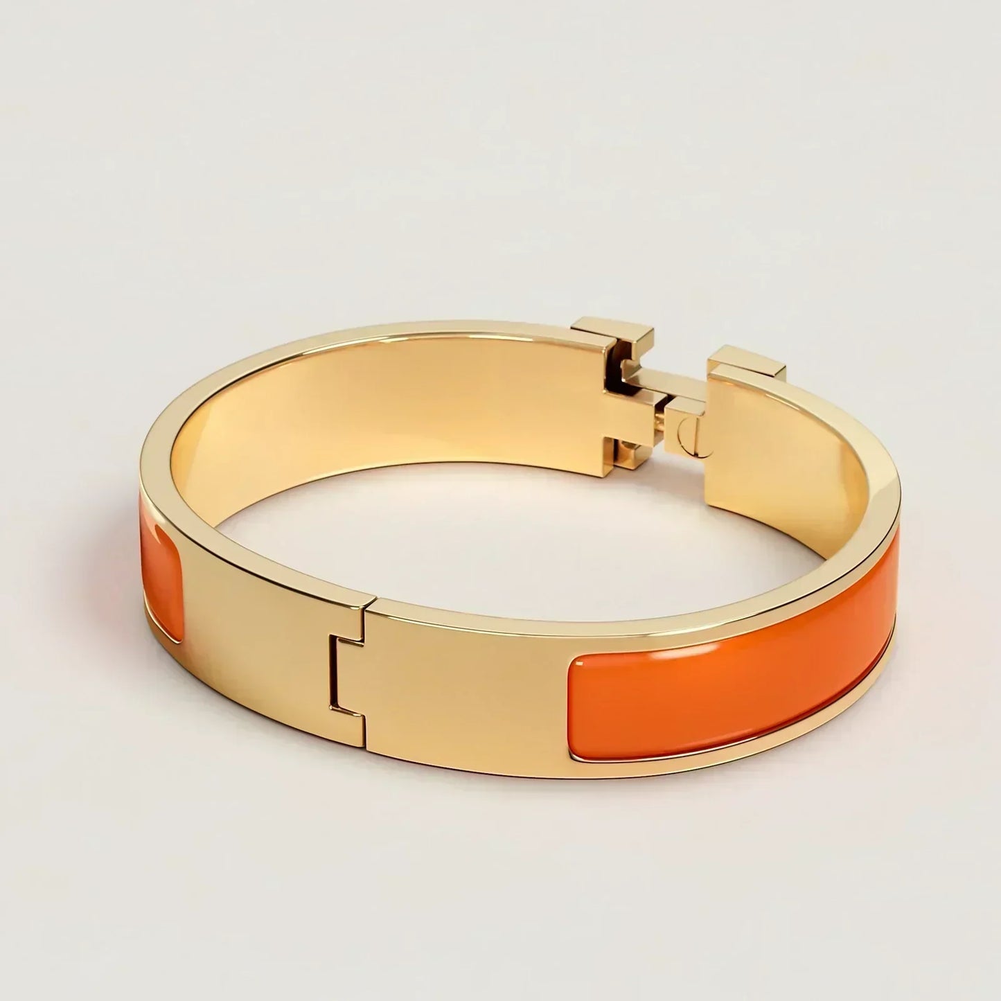Hermès - Bracelet Clic H Orange Fruité