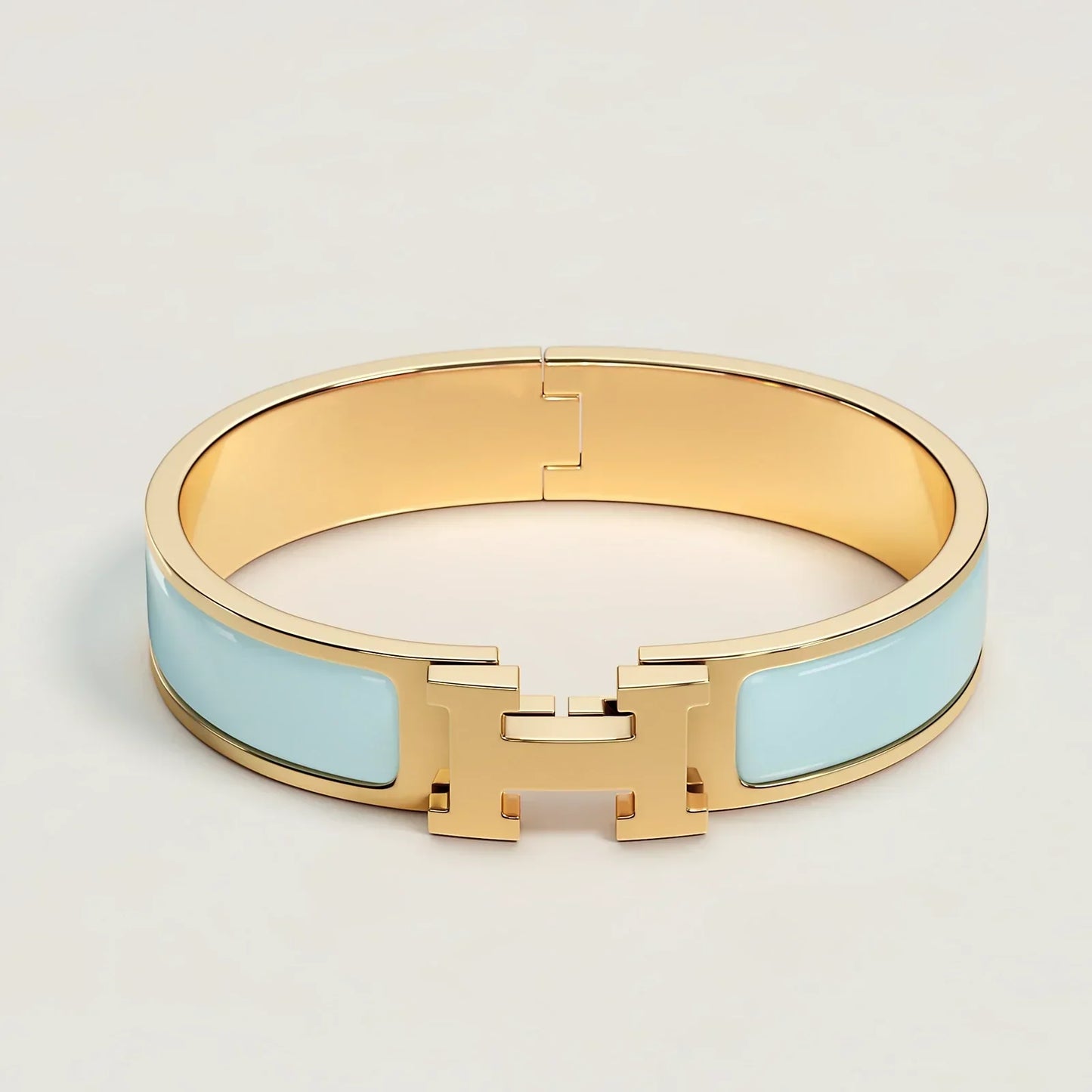 Hermès - Bracelet Clic H Bleu Polaire