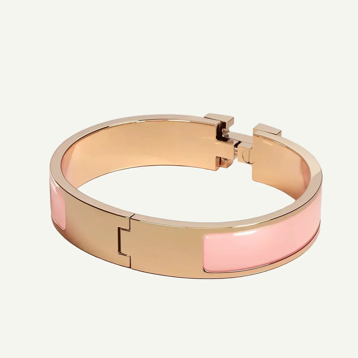 Hermès - Clic H Bracelet Rose Candeur Rose Gold