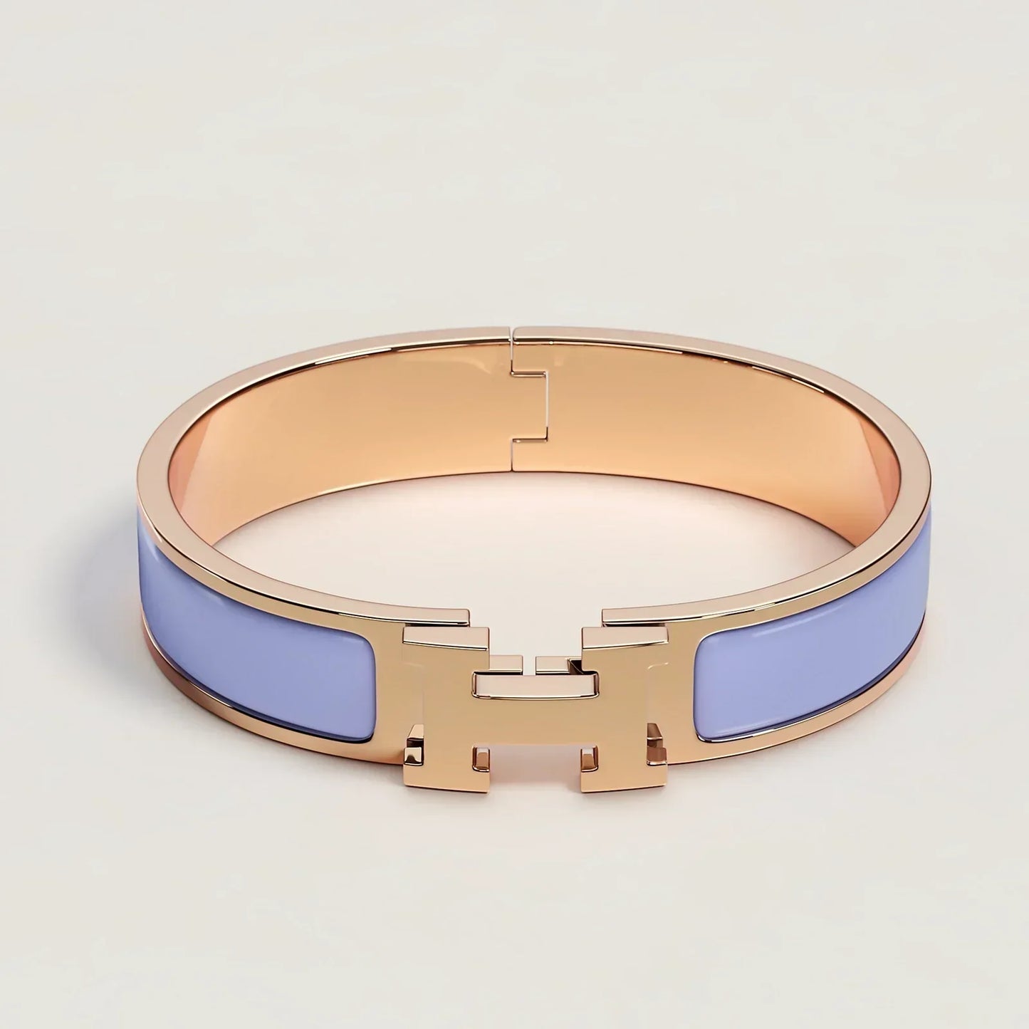 Hermès - Bracelet Clic H Parme Or rose