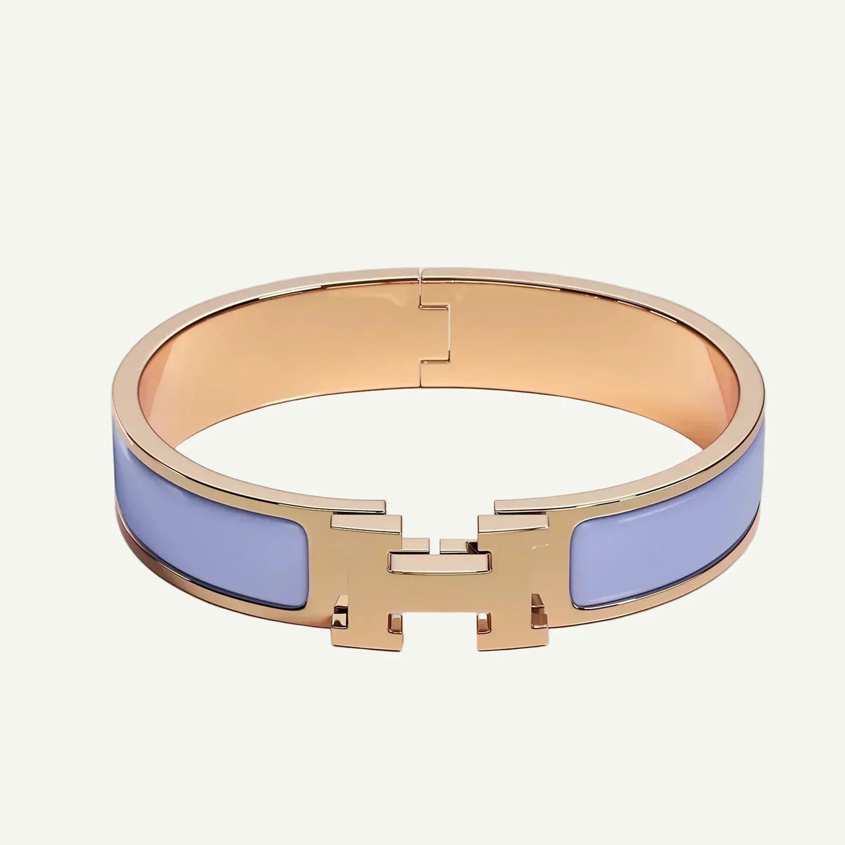 Hermès - Clic H Bracelet Parma Rose Gold