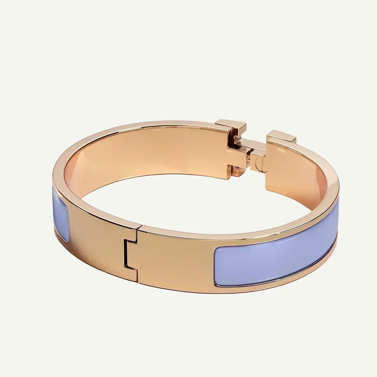 Hermès - Bracelet Clic H Parme Or rose