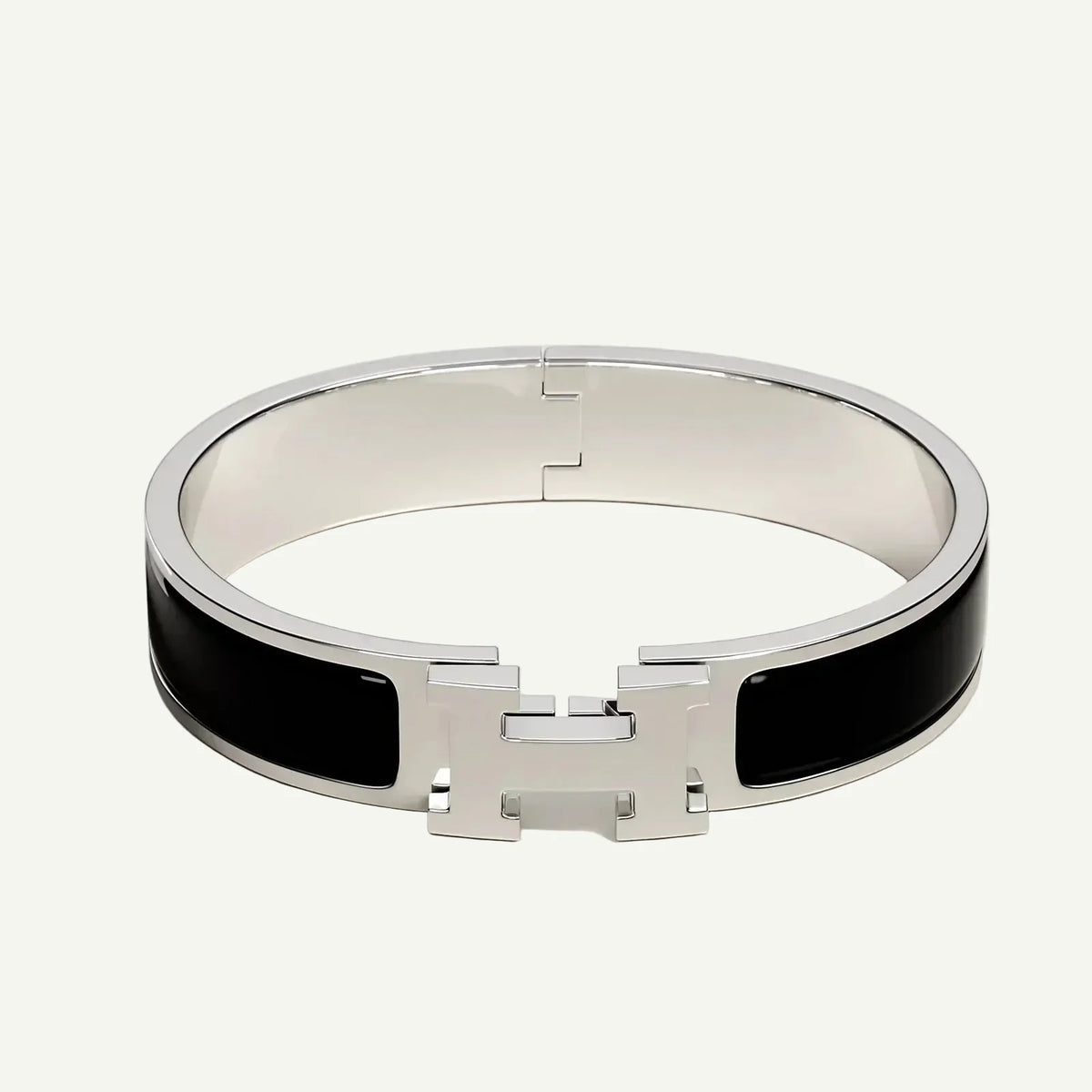 Hermès - Clic H Bracelet Black