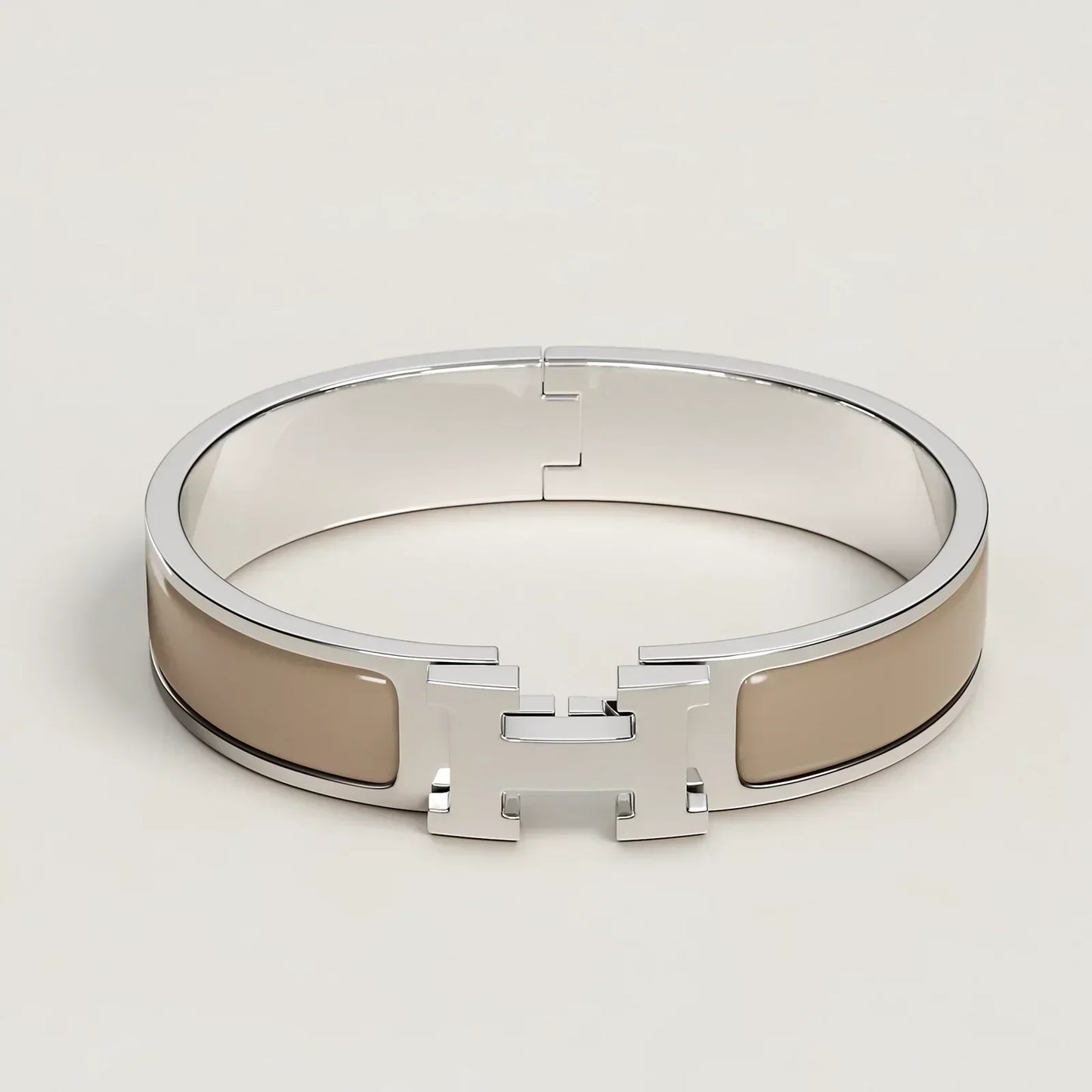 Hermès -  Clic H Bracelet Marron Glacé