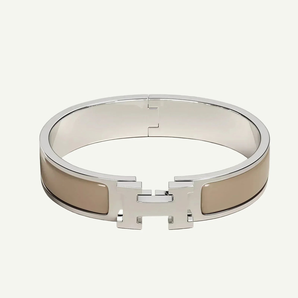 Hermès - Clic H Bracelet Iced Brown