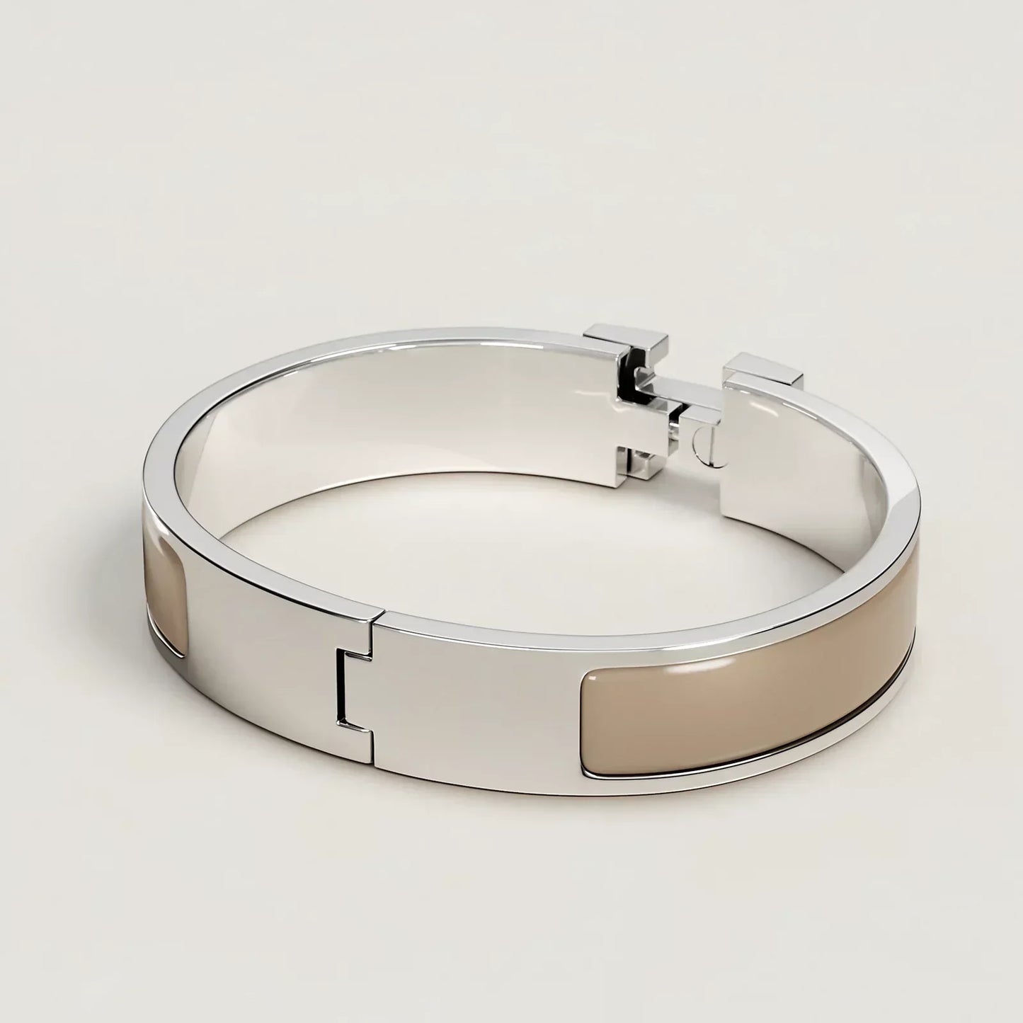 Hermès -  Clic H Bracelet Marron Glacé