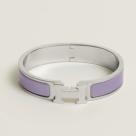 Hermès -  Clic H Bracelet Lilas