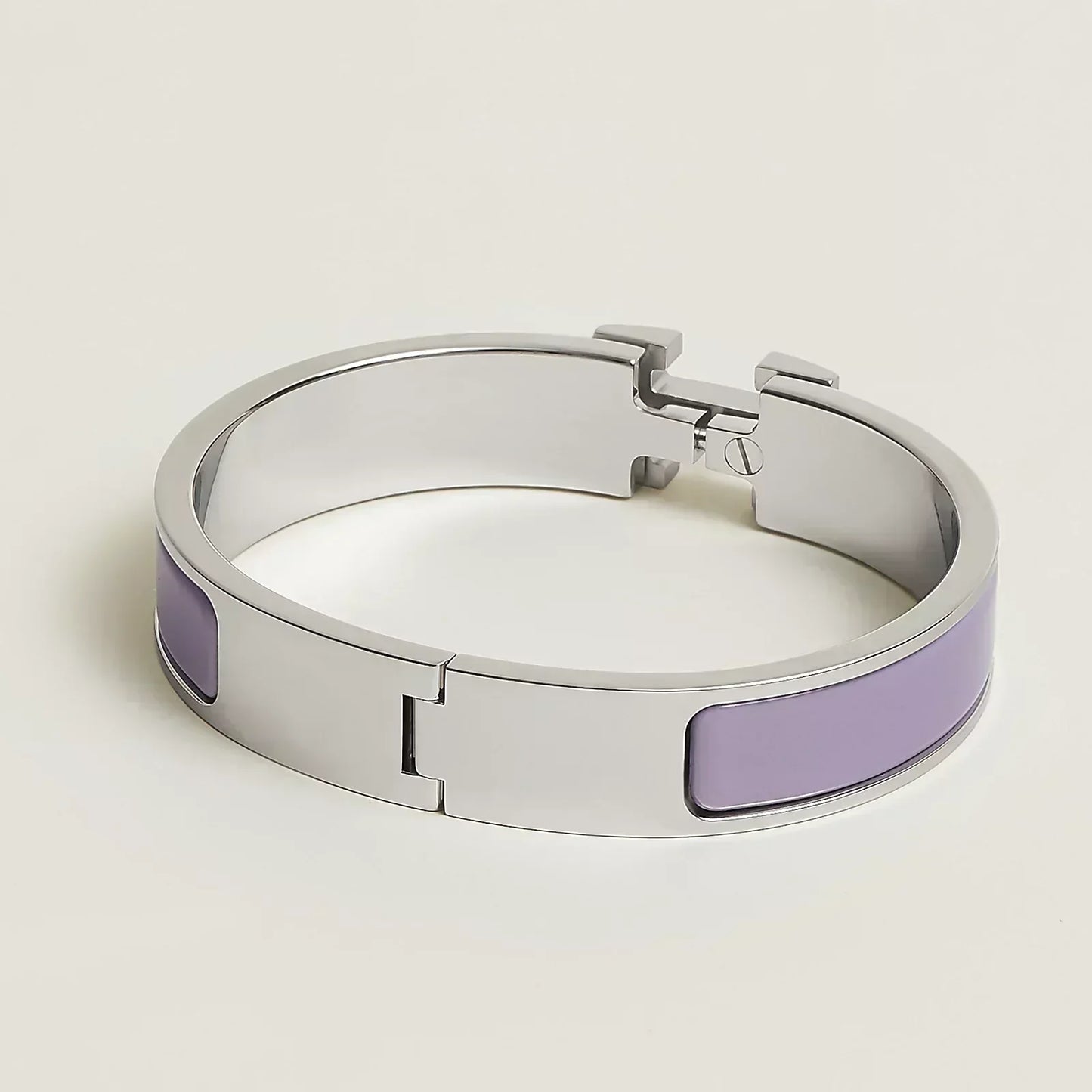 Hermès - Clic H Bracelet Lilas