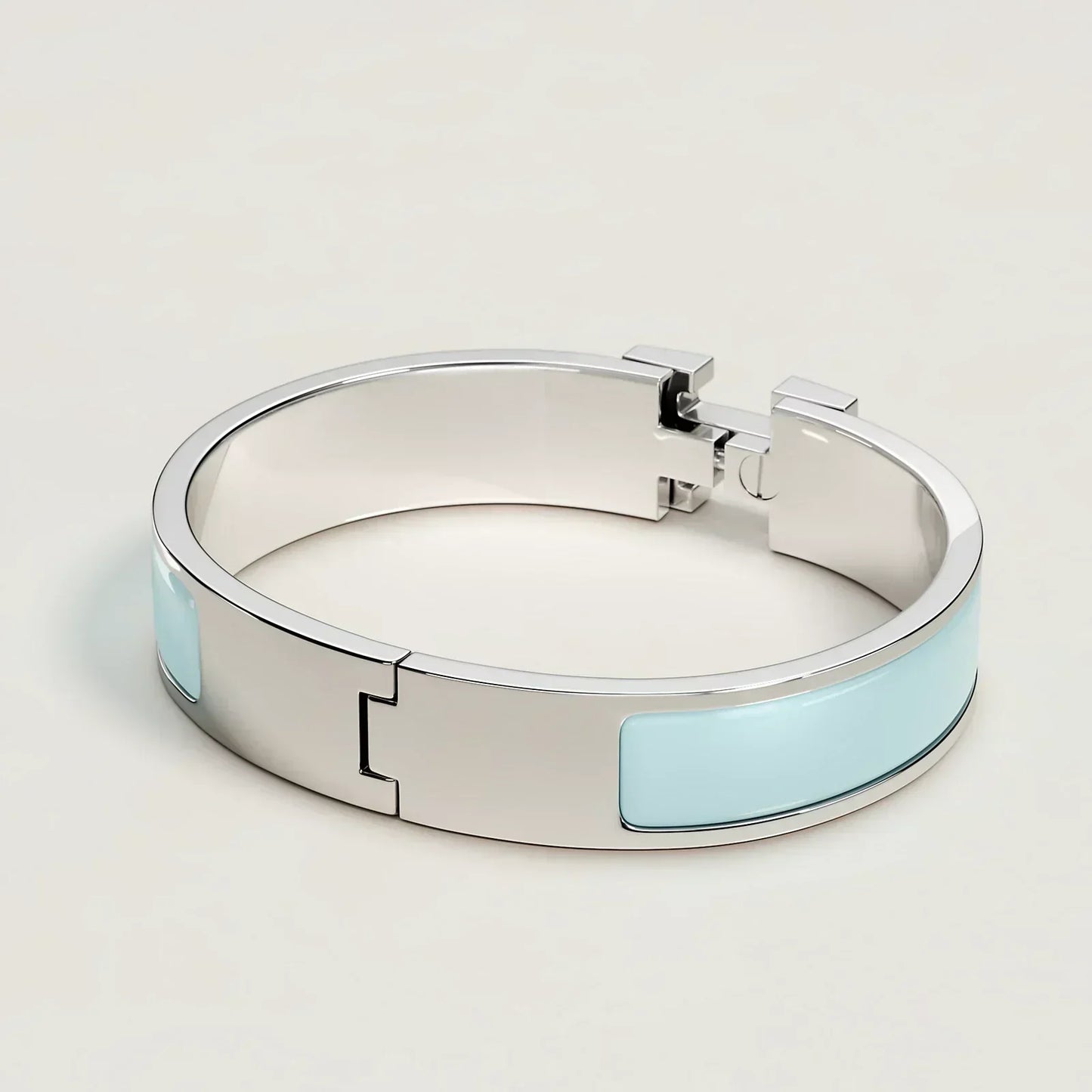Hermès - Clic H Bracelet Bleu Polaire