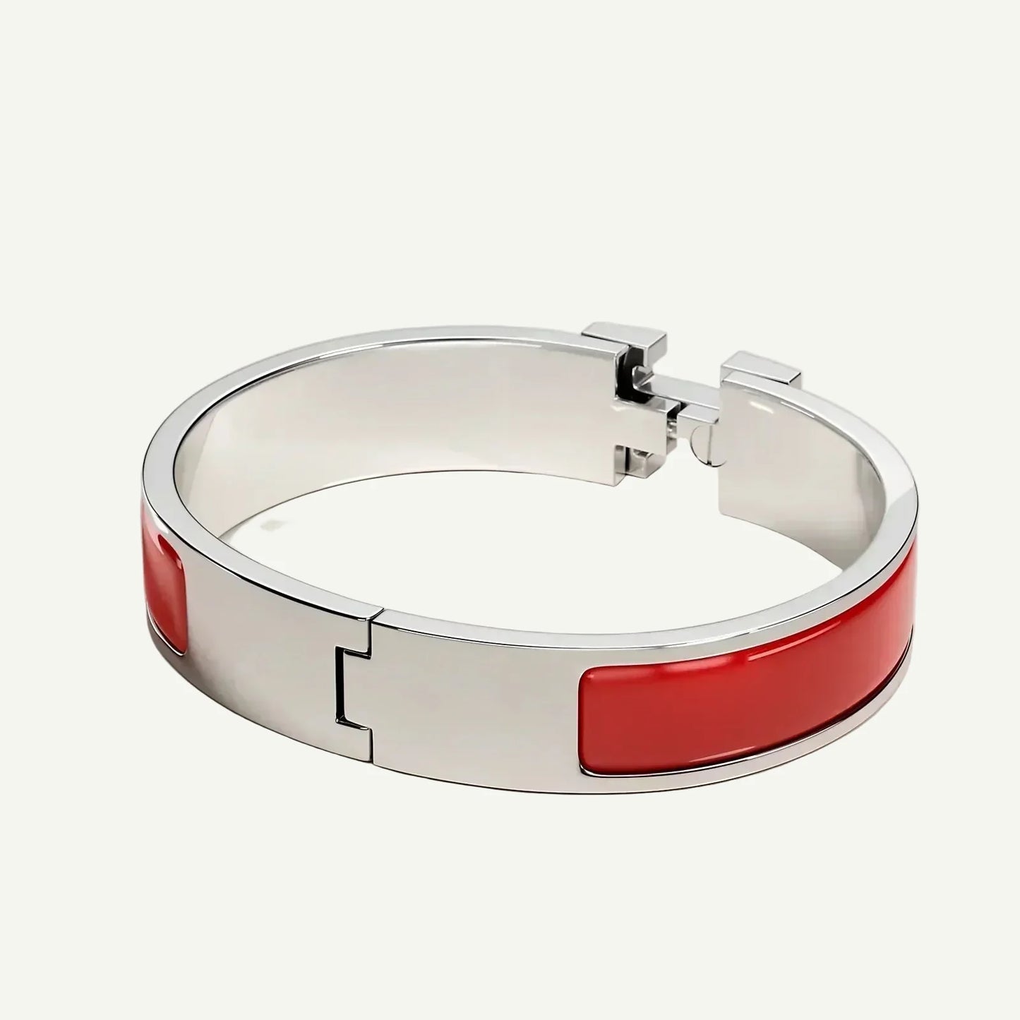 Hermès - Clic H Bracelet Rouge Amarante