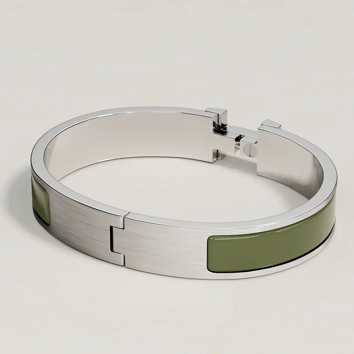 Hermès - Bracelet Clic HH Loden Mat
