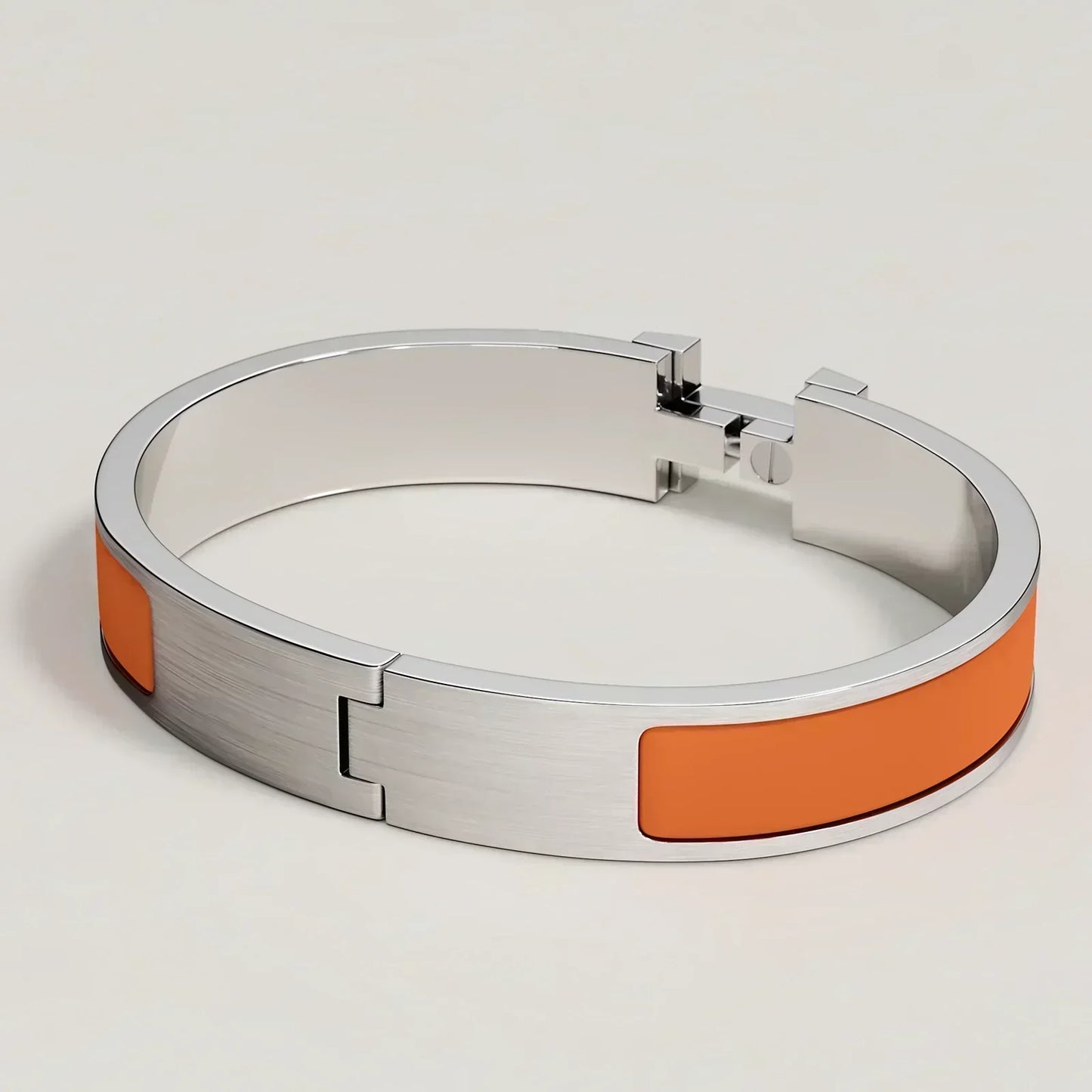 Hermès - Bracelet Clic HH Orange Feu Mat