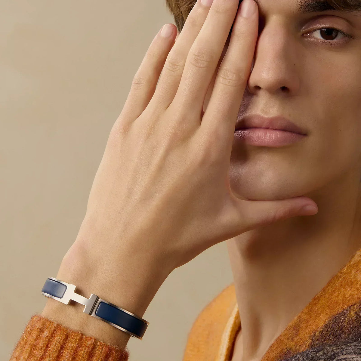 Hermès - Clic HH Bracelet Matte Ultramarine