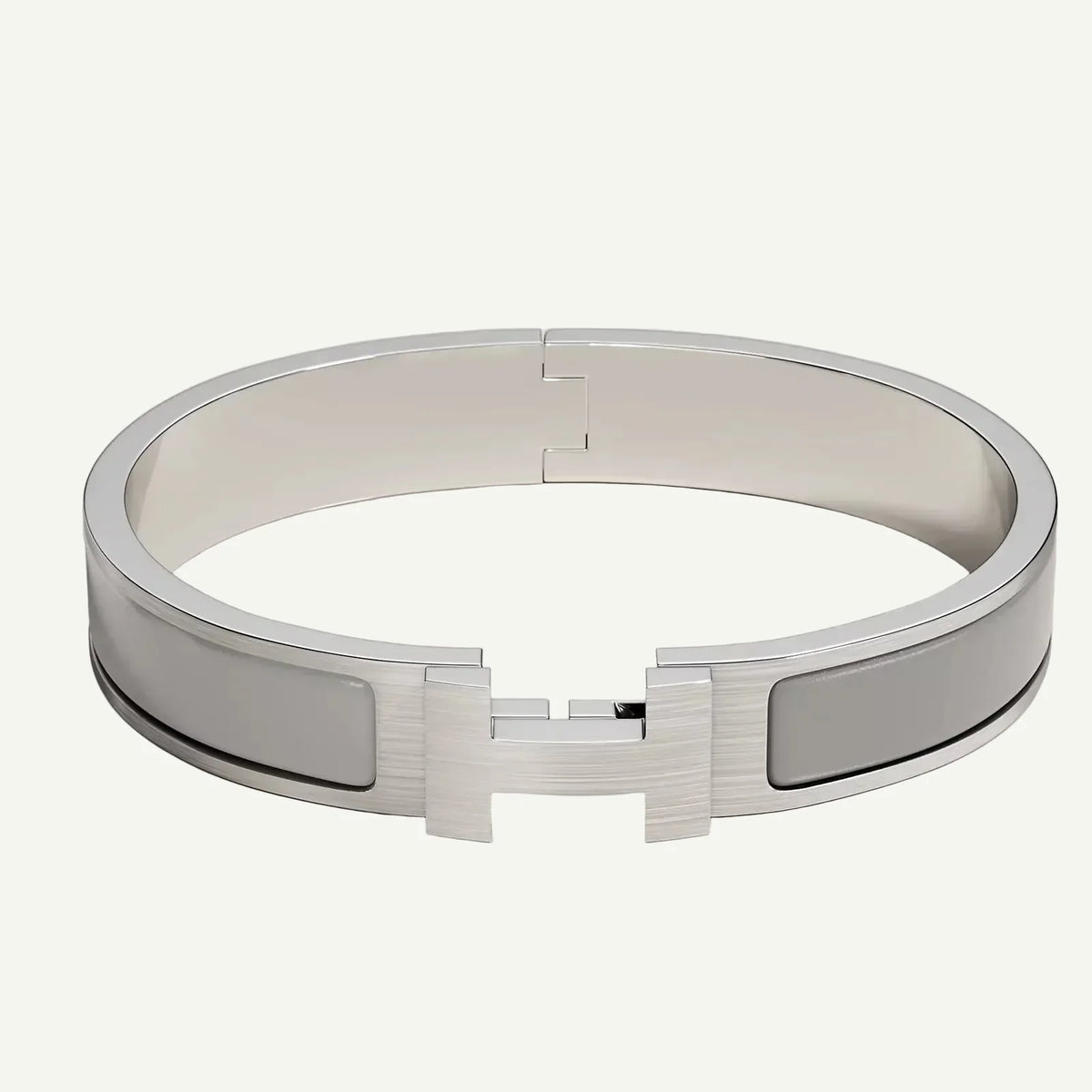 Hermès - Clic HH Bracelet Matte Light Gray