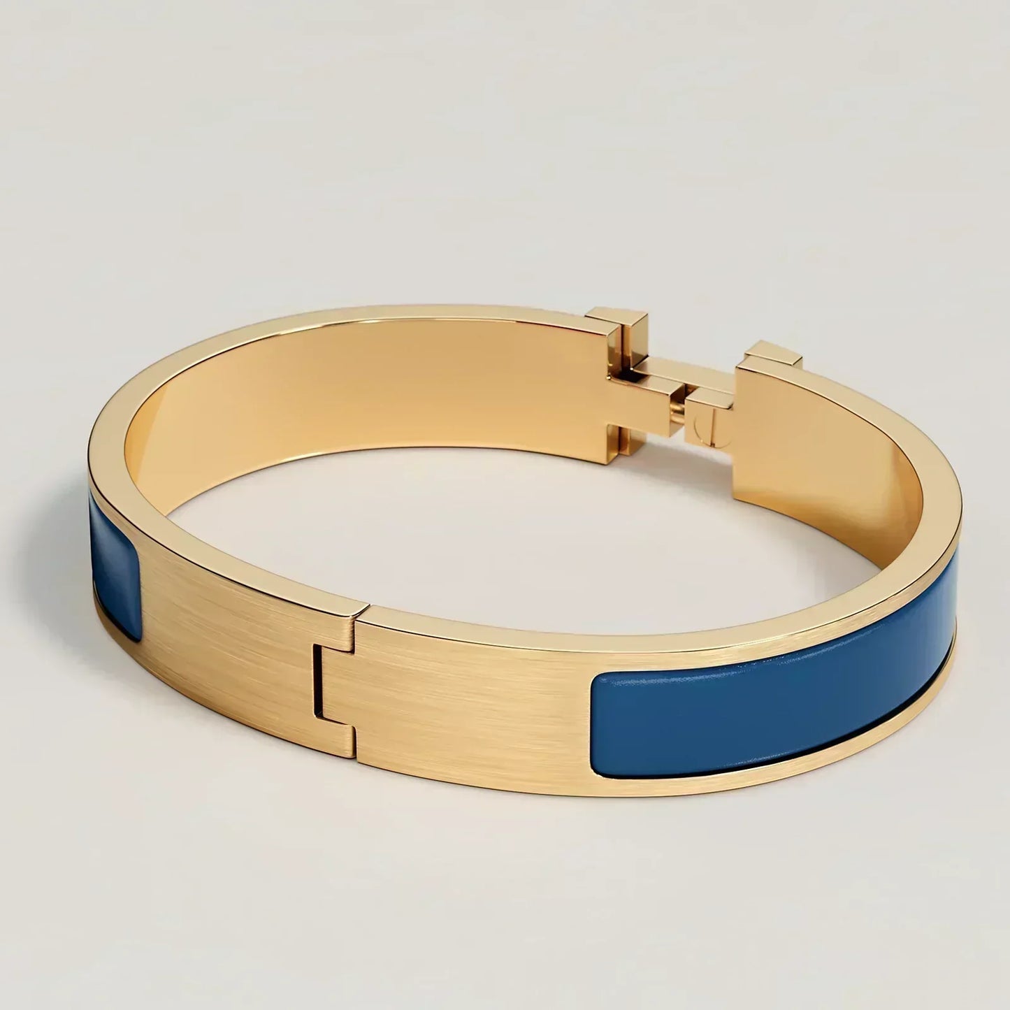 Hermès - Bracelet Clic HH Or Ultramarine Mat
