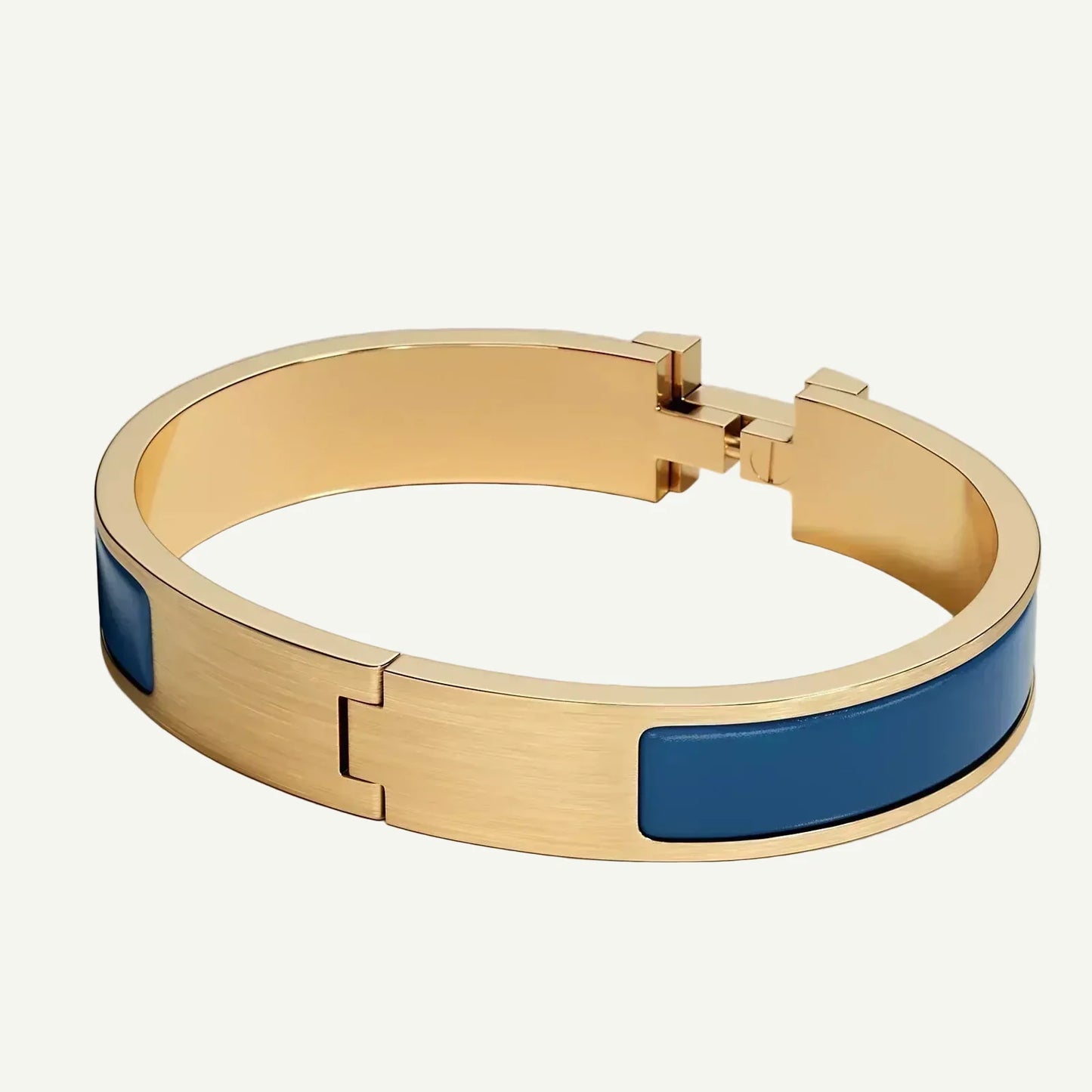 Hermès - Bracelet Clic HH Or Ultramarine Mat