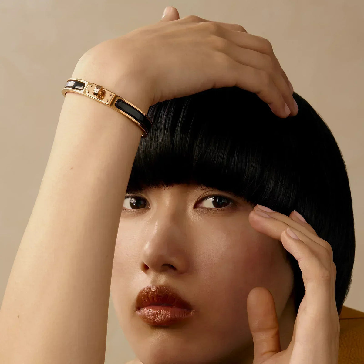 Hermès - Mini Clic Kelly Bracelet Black