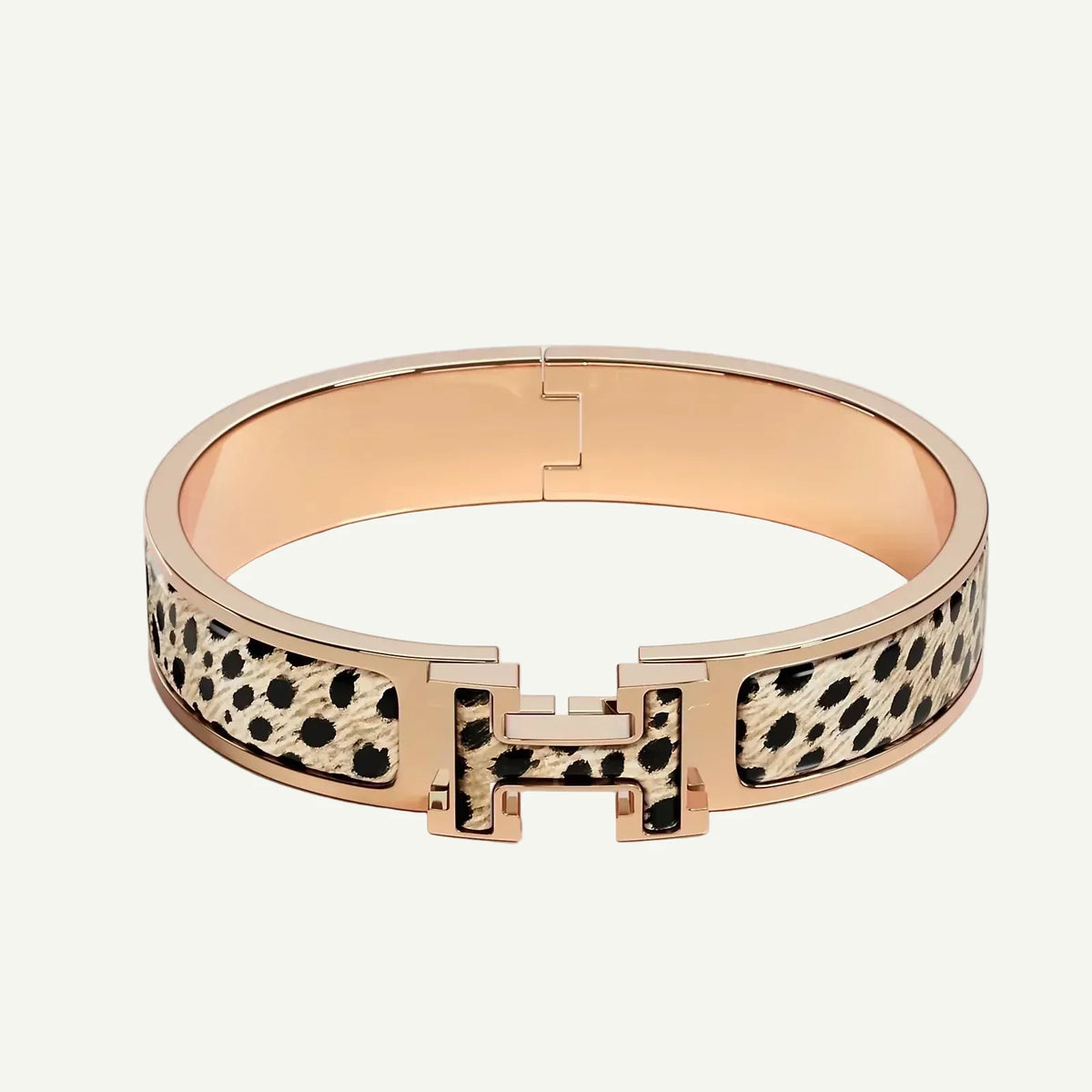 Hermès - Clic H Bracelet Acinonyx Jubatus
