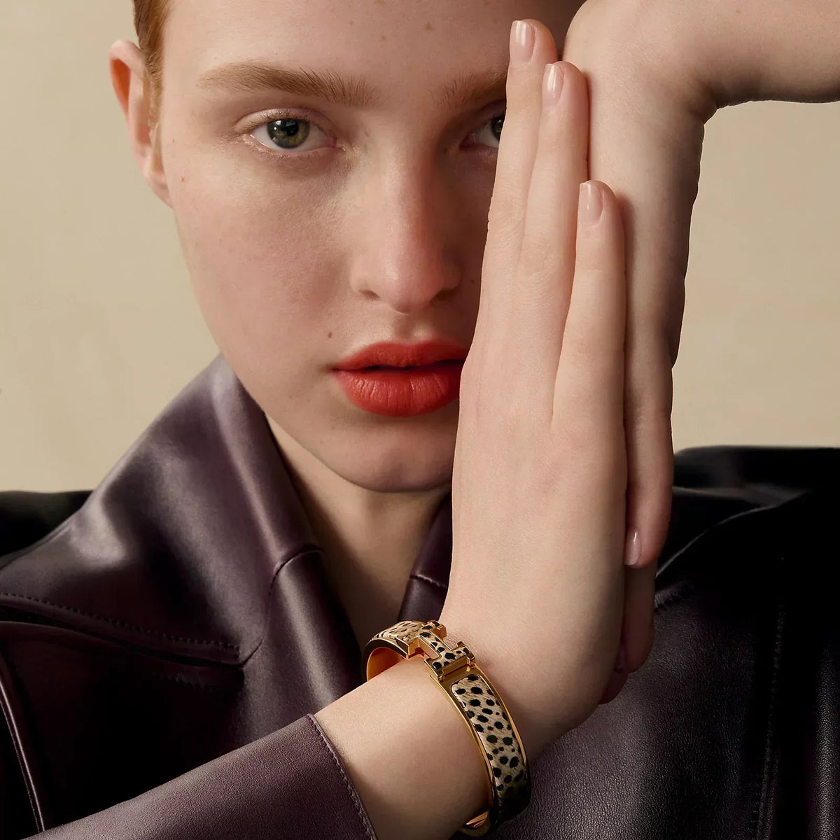 Hermès - Clic H Bracelet Acinonyx Jubatus