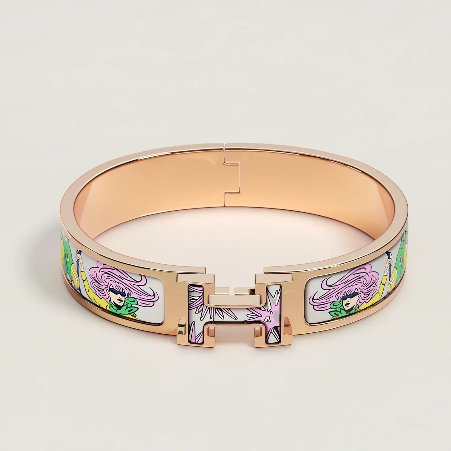 Hermès - Bracelet Clic H Les Mustangs II