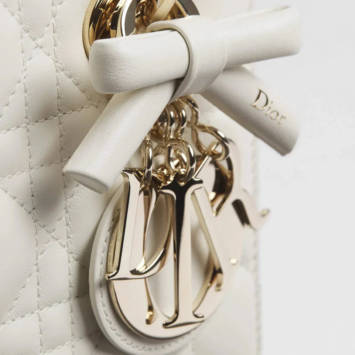 Dior Sac Lady Small Blanc à bandoulière