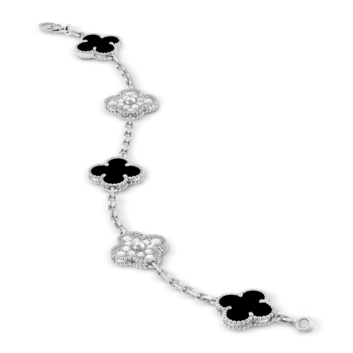 Van Cleef - Vintage Alhambra 5 Motifs Onyx