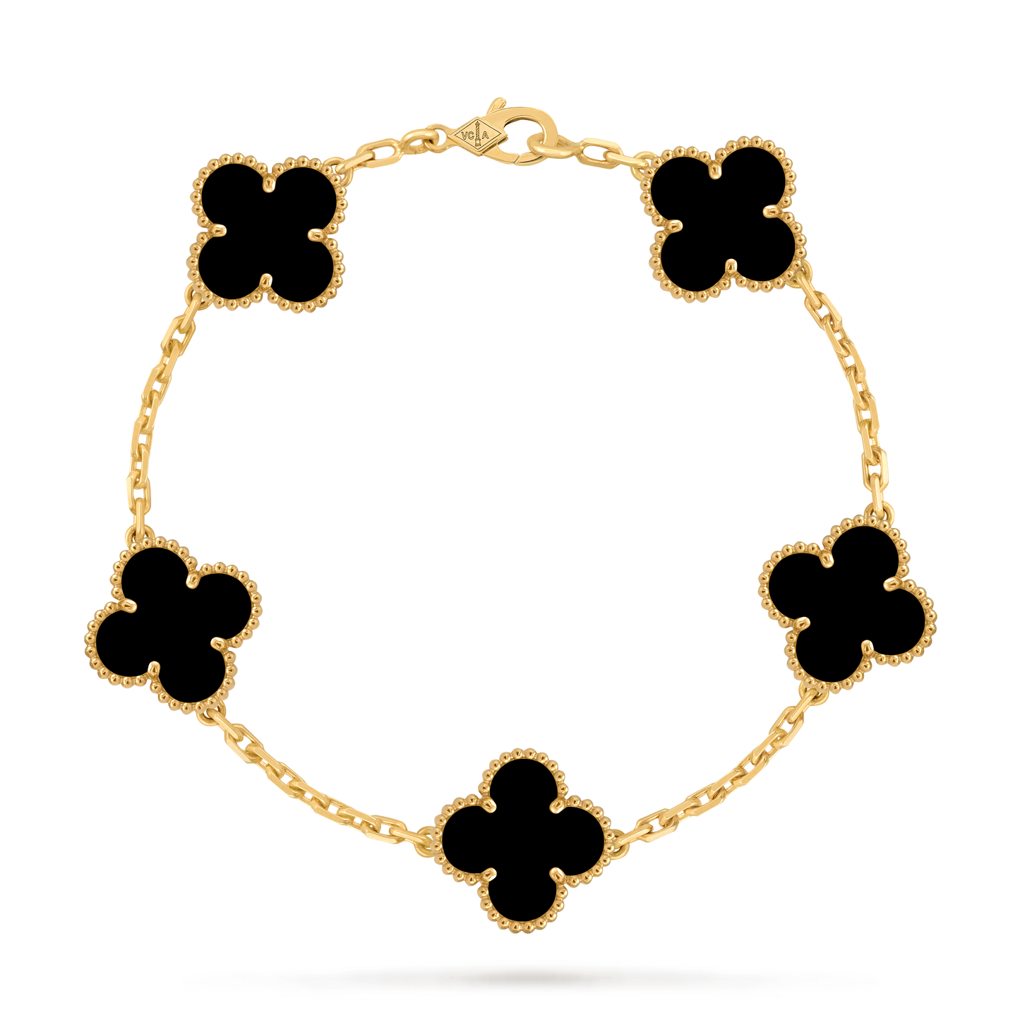 Van Cleef Vintage Alhambra 5 motifs Onyx