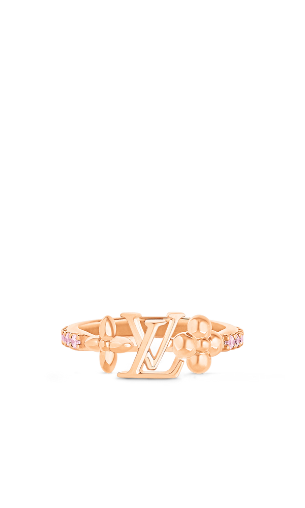 Louis Vuitton Bague LV Iconic Or Rose Fleurs